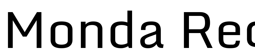 Monda-Regular font family download free