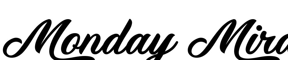 Monday-Miracle-Alternate font family download free