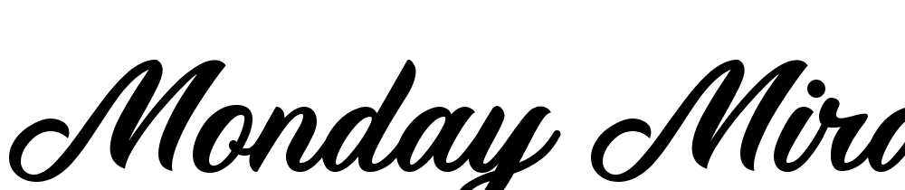 Monday-Miracle font family download free