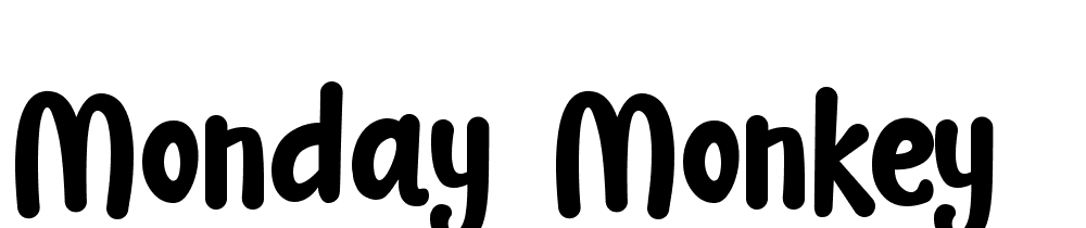 Monday-Monkey font family download free