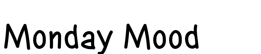 Monday Mood font family download free