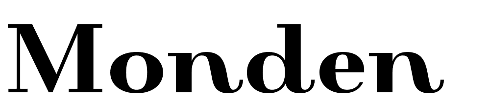 Monden font family download free