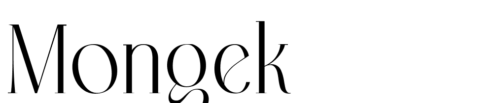 Mongek font family download free