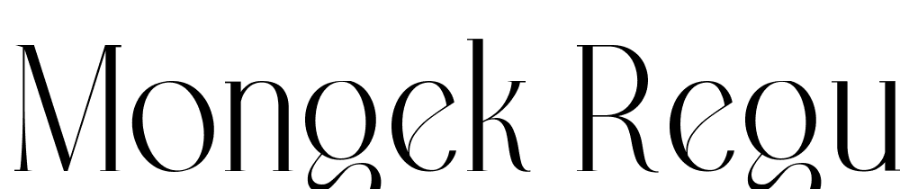 Mongek-Regular font family download free