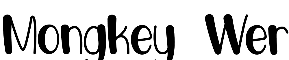 Mongkey-werch-demo font family download free