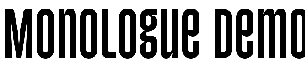 Monologue-DEMO-Regular font family download free