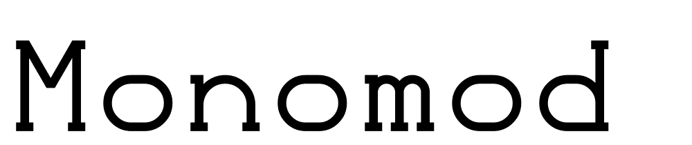 Monomod font family download free