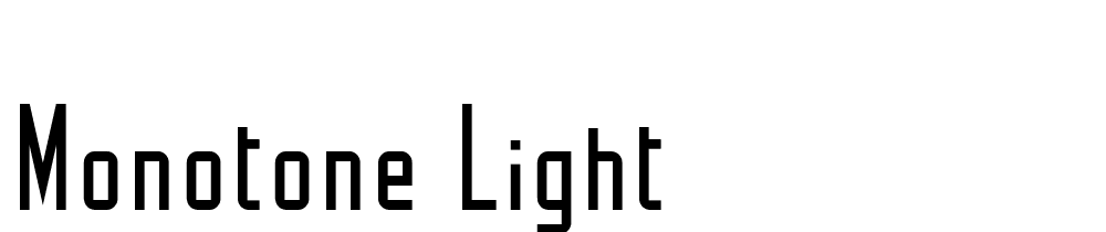 Monotone-Light font family download free