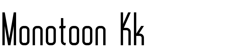 Monotoon-KK font family download free