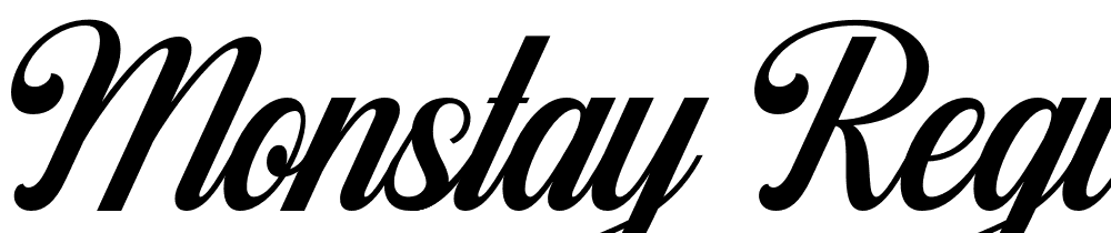 Monstay-Regular font family download free