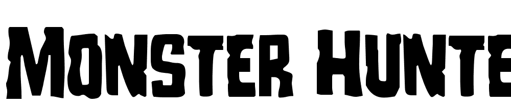 Monster-Hunter-Condensed font family download free