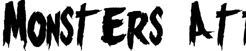 monsters_attack font family download free