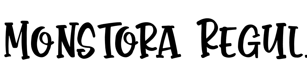 Monstora-Regular font family download free