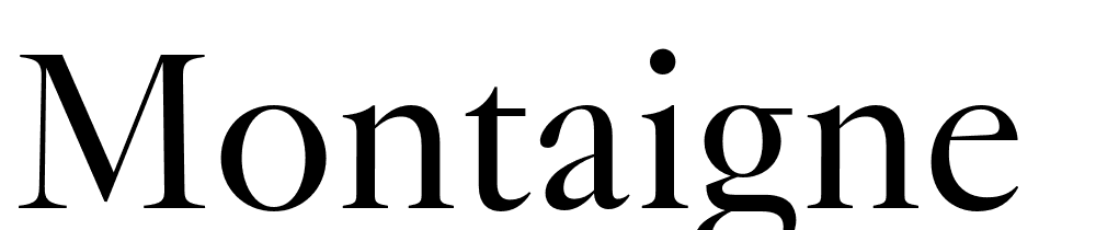 Montaigne font family download free