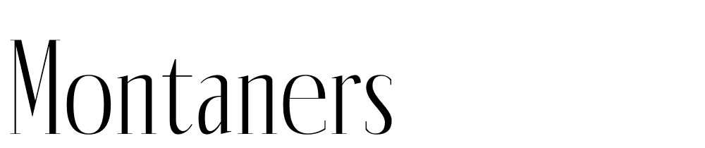 Montaners font family download free