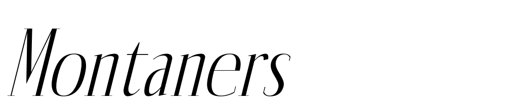 Montaners font family download free