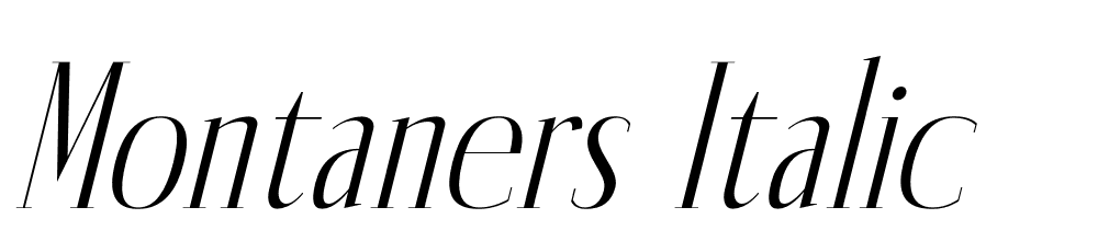 Montaners-Italic font family download free