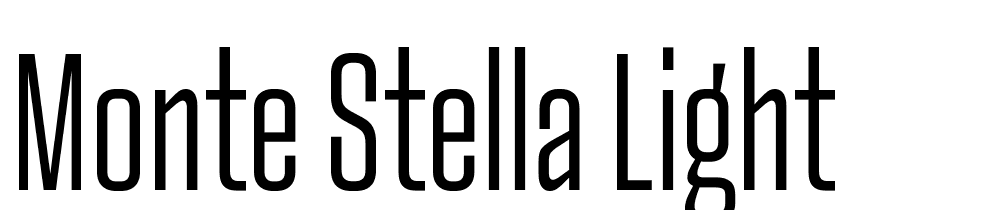 Monte-Stella-Light font family download free