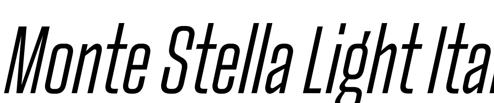 Monte-Stella-Light-Italic font family download free