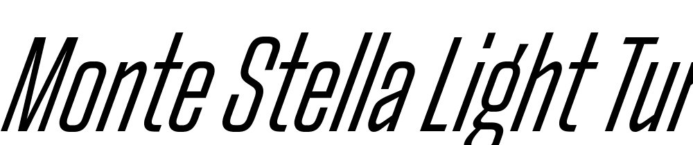 Monte-Stella-Light-Turbo font family download free