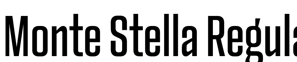 Monte-Stella-Regular font family download free