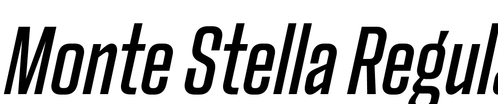 Monte-Stella-Regular-Italic font family download free