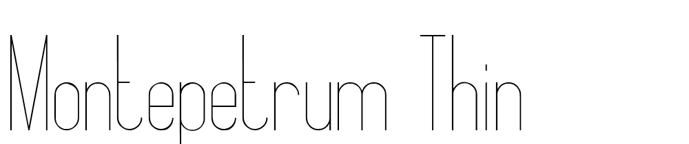 Montepetrum-Thin font family download free