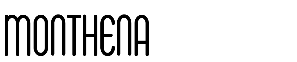 Monthena font family download free