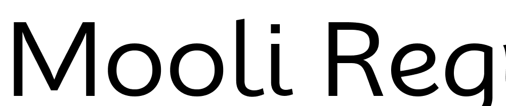 Mooli-Regular font family download free