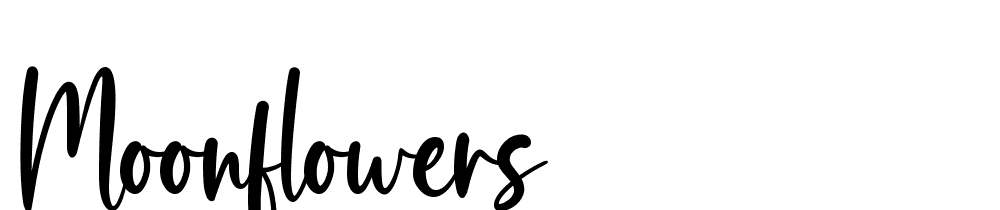 Moonflowers font family download free