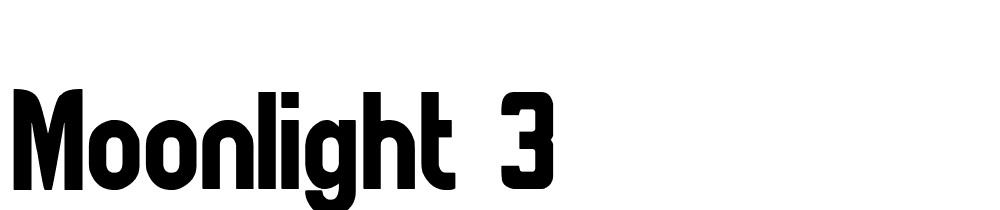 moonlight_3 font family download free