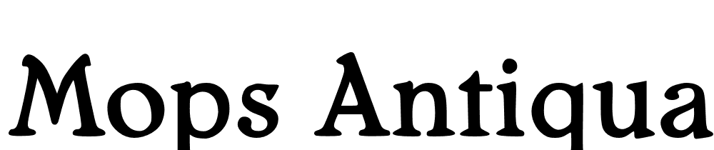 Mops-Antiqua font family download free