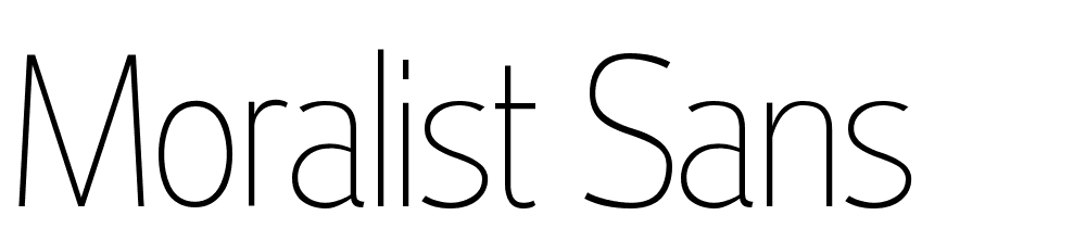 Moralist Sans font family download free