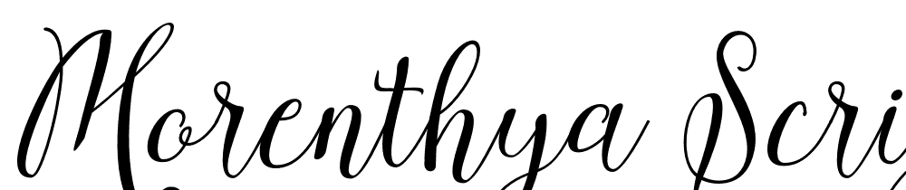 morenthya-script font family download free