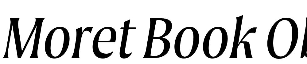 Moret-Book-Oblique font family download free