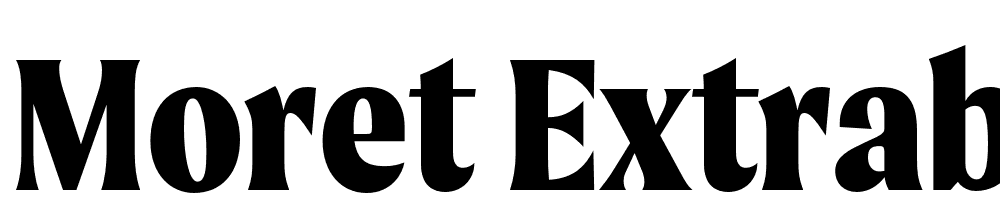 Moret-Extrabold font family download free