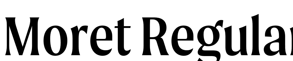 Moret-Regular font family download free