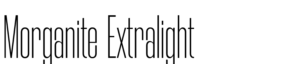 Morganite-ExtraLight font family download free