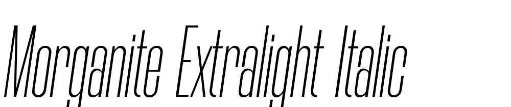 Morganite-ExtraLight-Italic font family download free