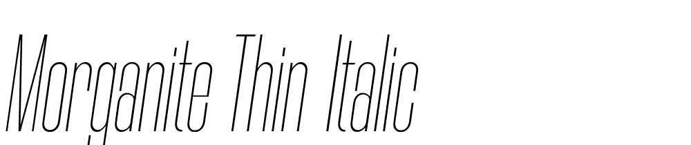 Morganite-Thin-Italic font family download free