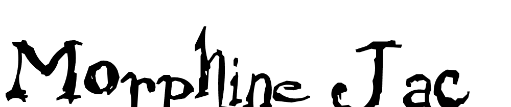 Morphine-Jac font family download free