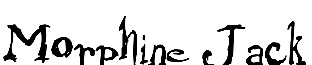 Morphine Jack font family download free