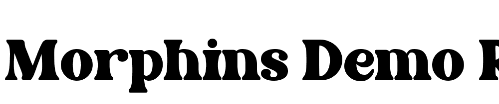 Morphins-Demo-Regular font family download free