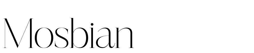 Mosbian font family download free