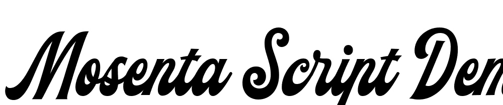 Mosenta-Script-Demo font family download free