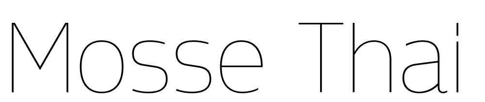 Mosse Thai font family download free