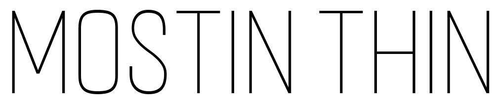 Mostin-Thin font family download free