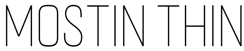 Mostin-Thin font family download free