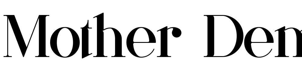 Mother-Demo font family download free