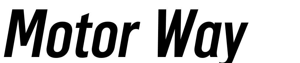 Motor Way font family download free